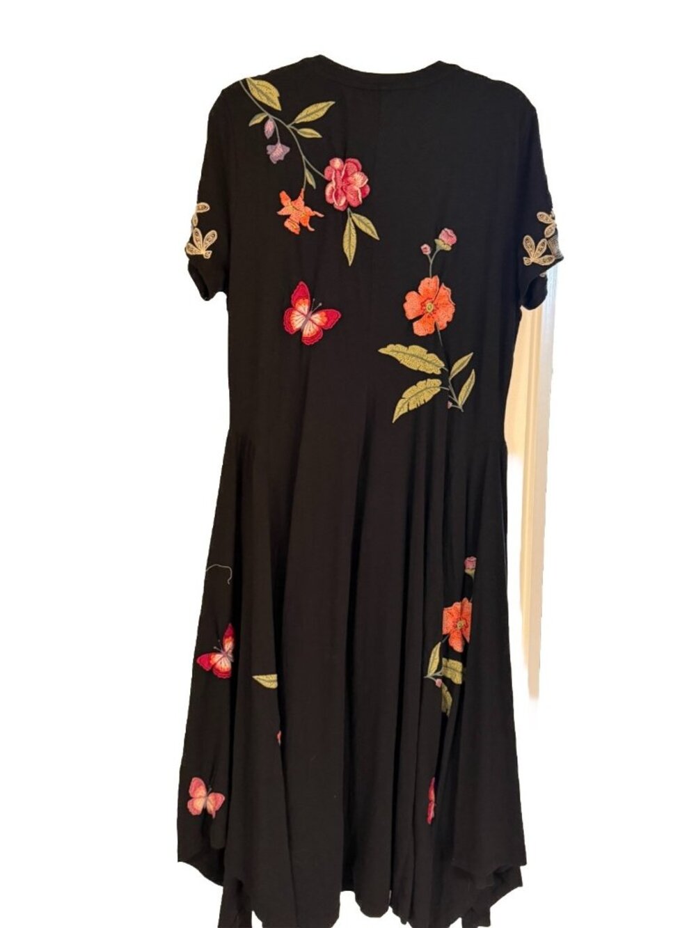 Johnny Was JWLA Dacie Handkerchief Knit Dress Boho Chic Size L  NEW W/TAGS! - Picture 7 of 10